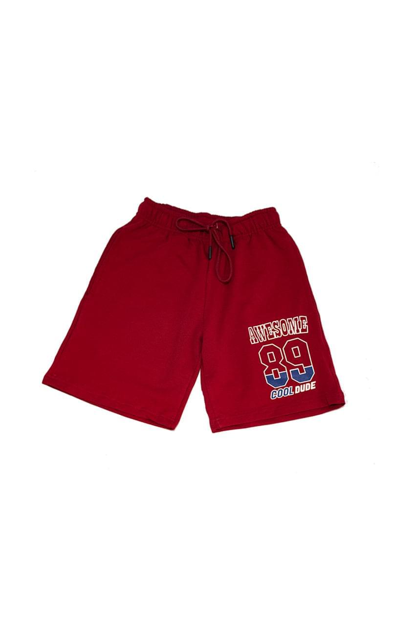 Boy's Short with a drawstring shorts and a Awesome print