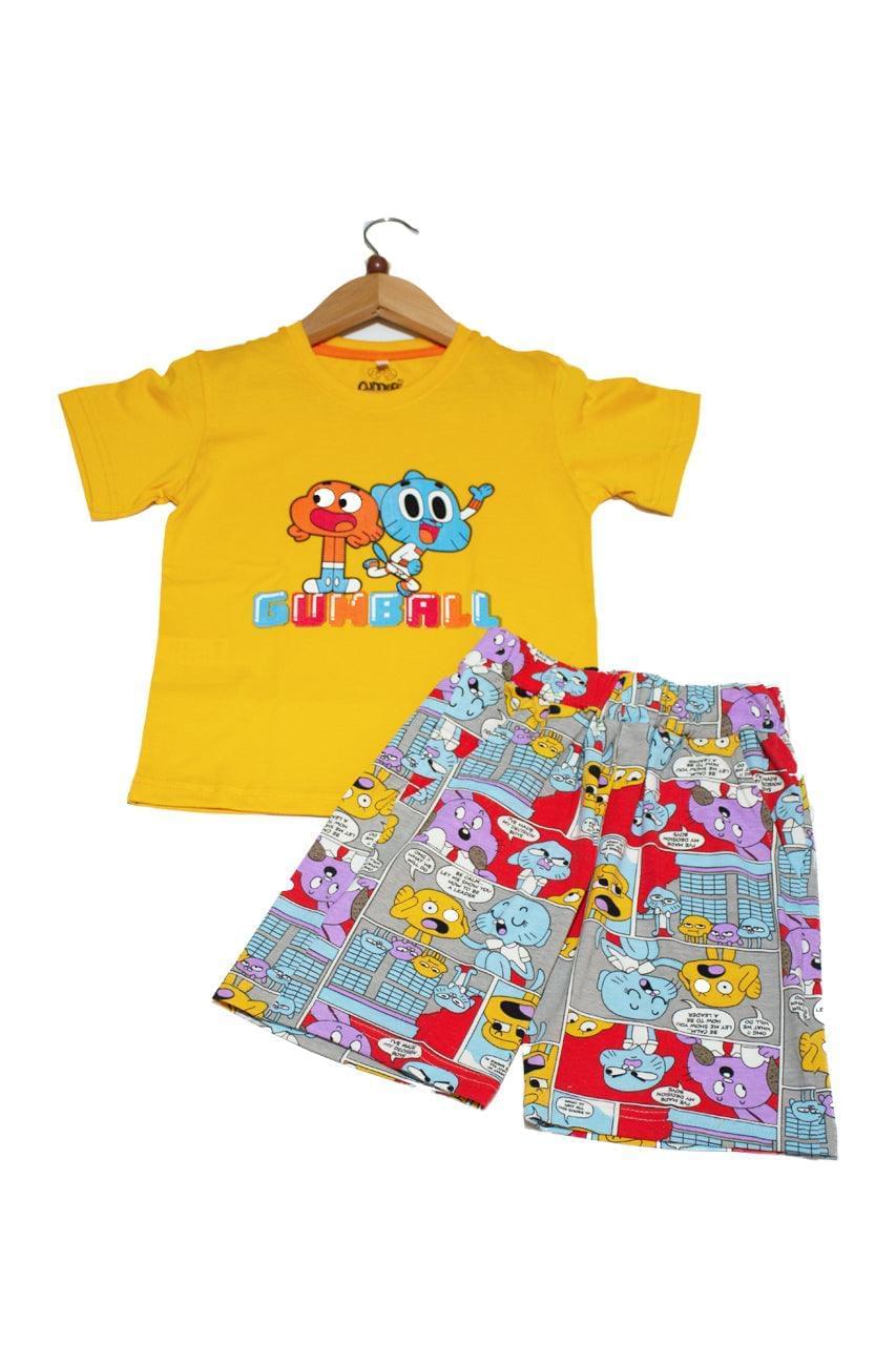 Boy's Short pajamas with Gumball printed - zoom out