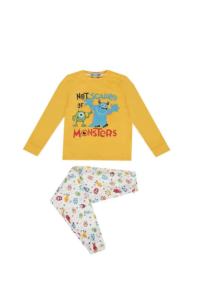 Boy's fall pajamas with M. University print