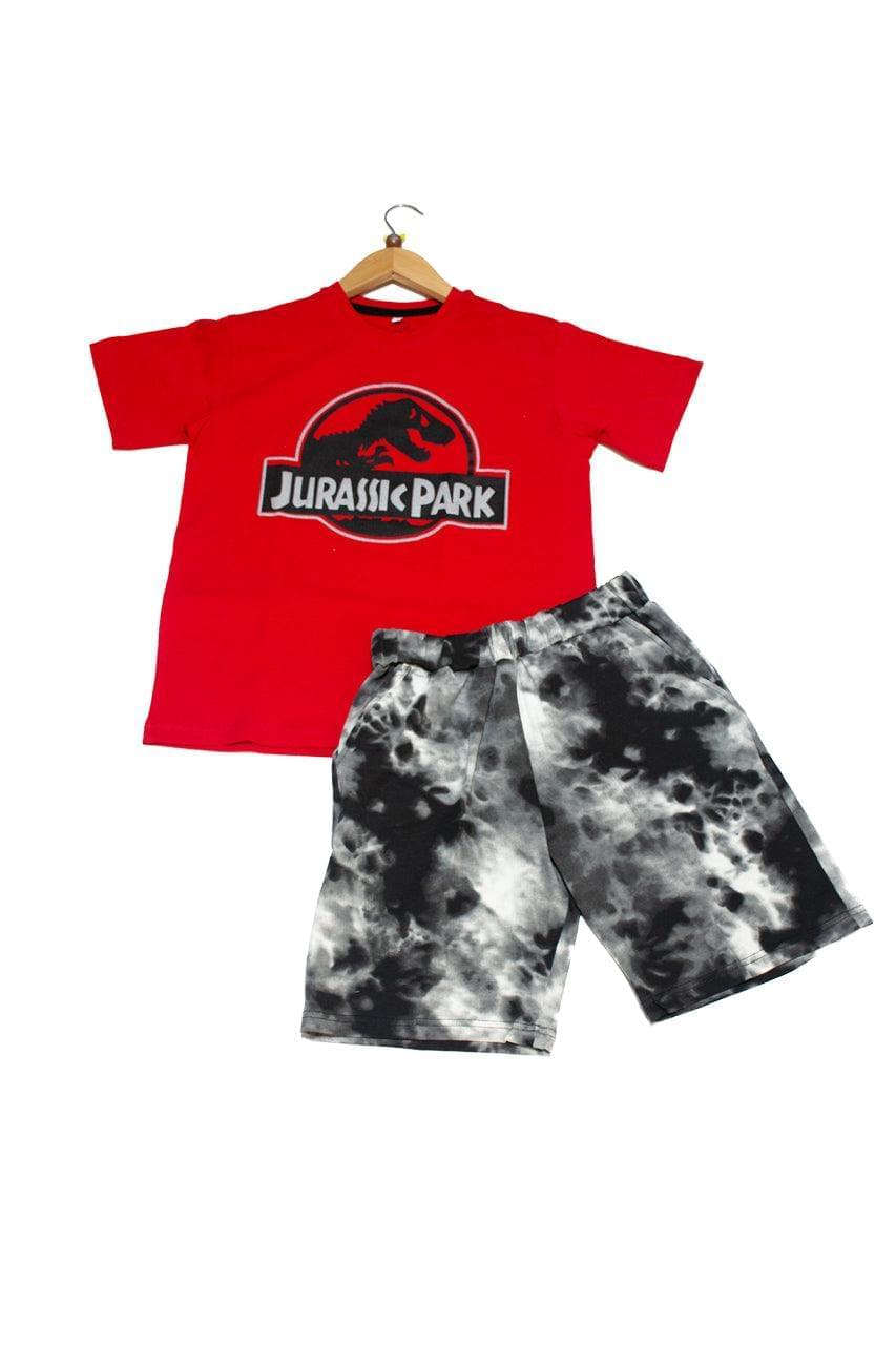 Boy's short pajamas with Jurassic Park printed - 2 pieces