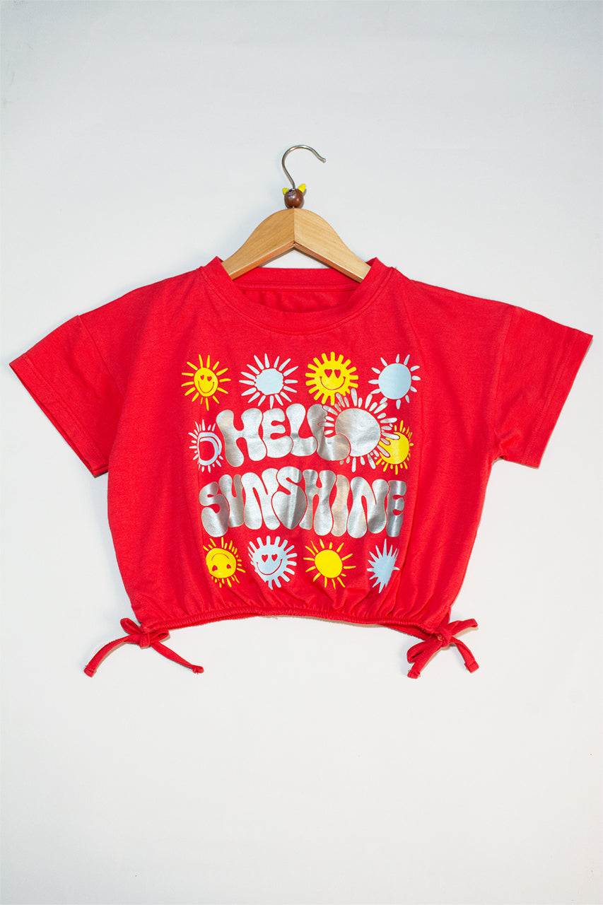 Products Girls crop t-shirt