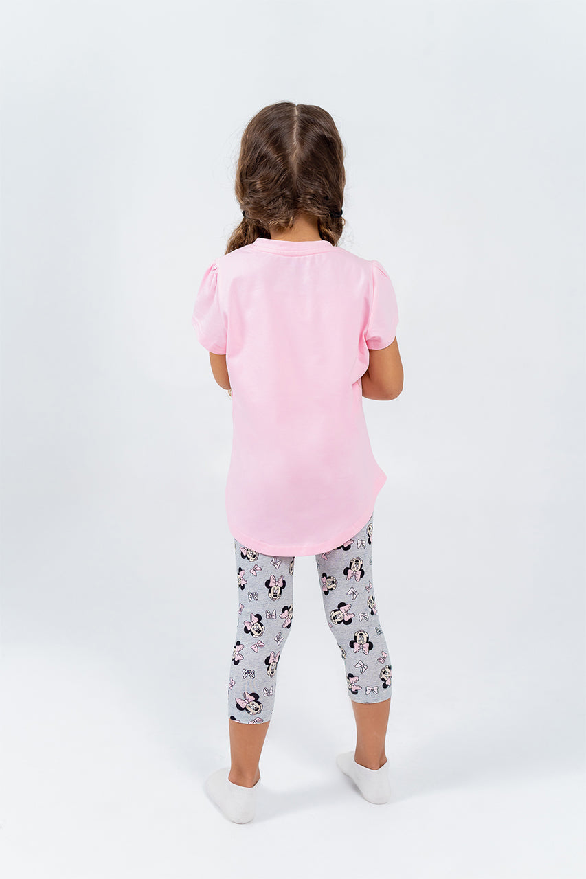 Summer Pajamas for ladies set for toddler like mommy - back view 2