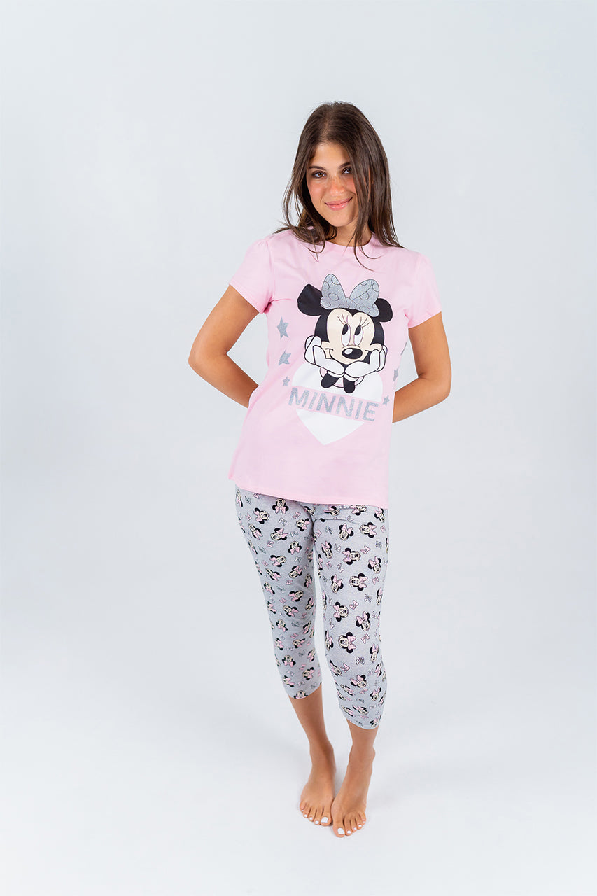 Summer Pajamas for ladies set -front view