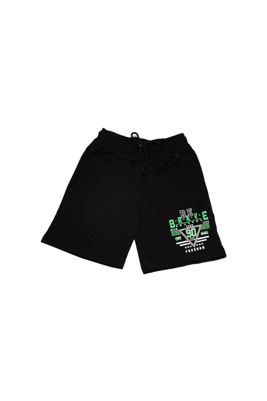 Boy's cotton Short with a drawstring and a Be brave print - 1 pieces