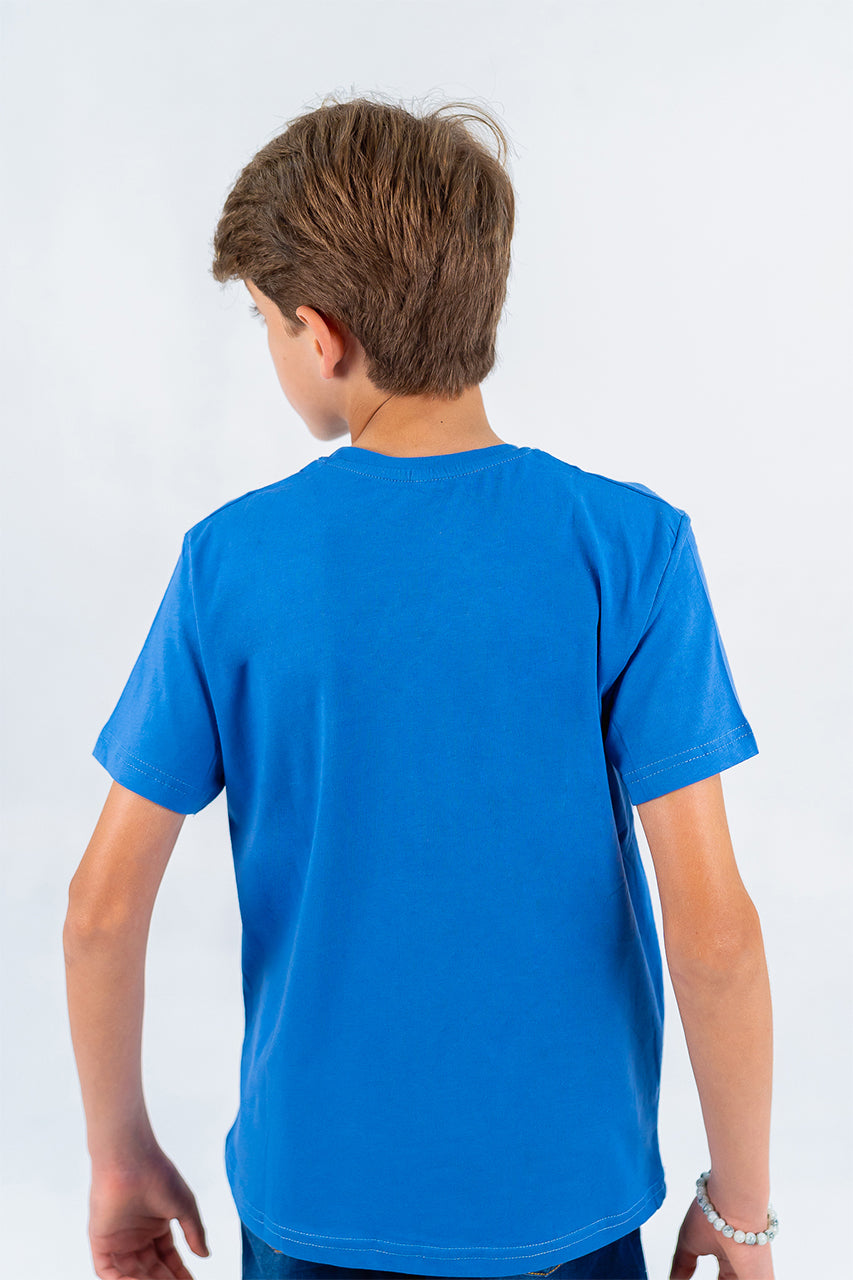 Summer cotton t-shirt for boys with chill out printings