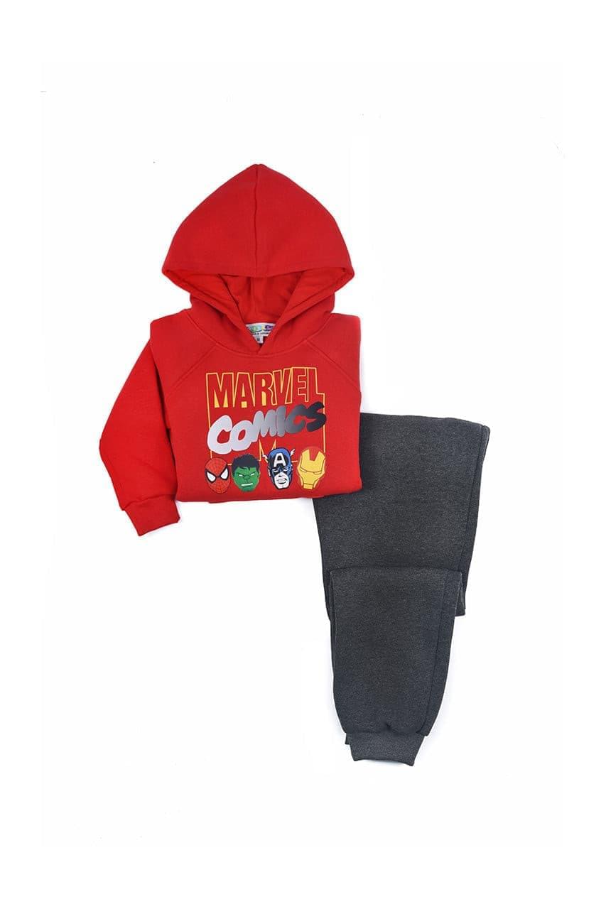 Boy's winter outerwear with Marvel Comics print