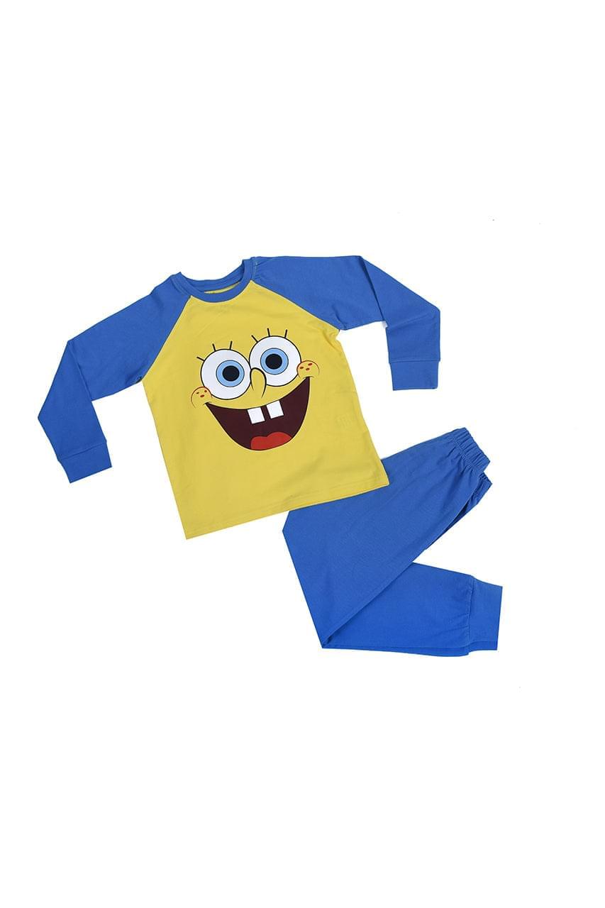 Boy's fall pajamas Sponge bob print - 2 pieces
