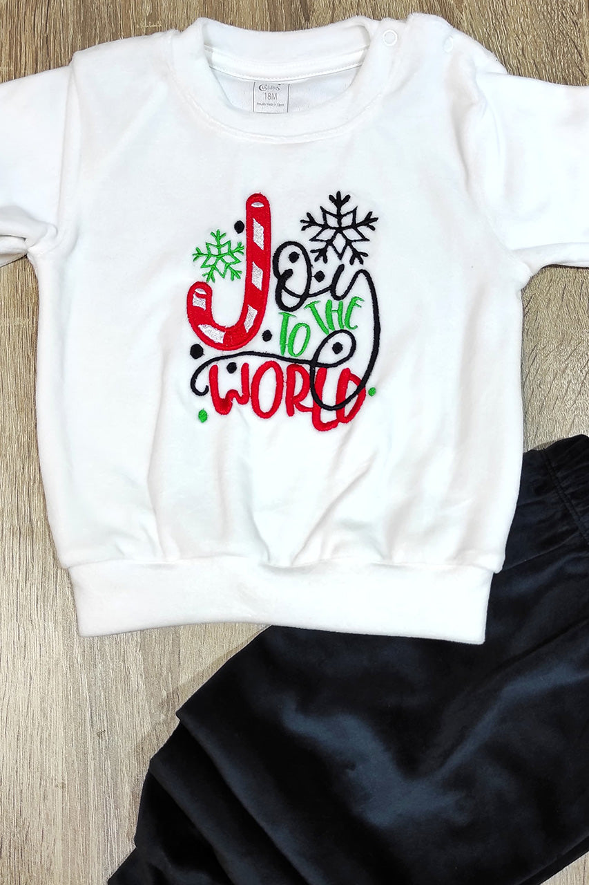 Winter family Matching Christmas pajamas with A deer embroidery - Red