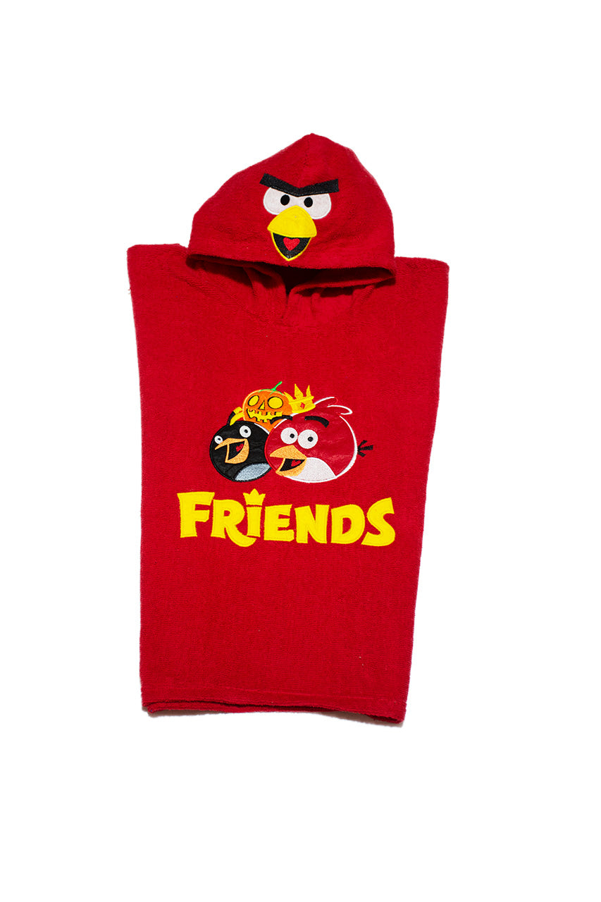 Kid's Towel poncho with Friends design - zoom in