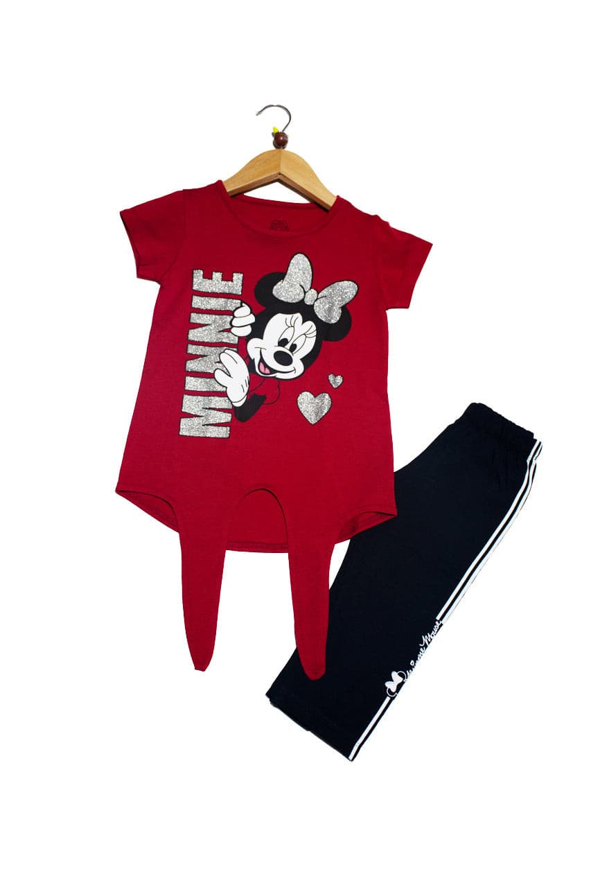 Summer girl's homewear with Minni mouse design 2 pieces