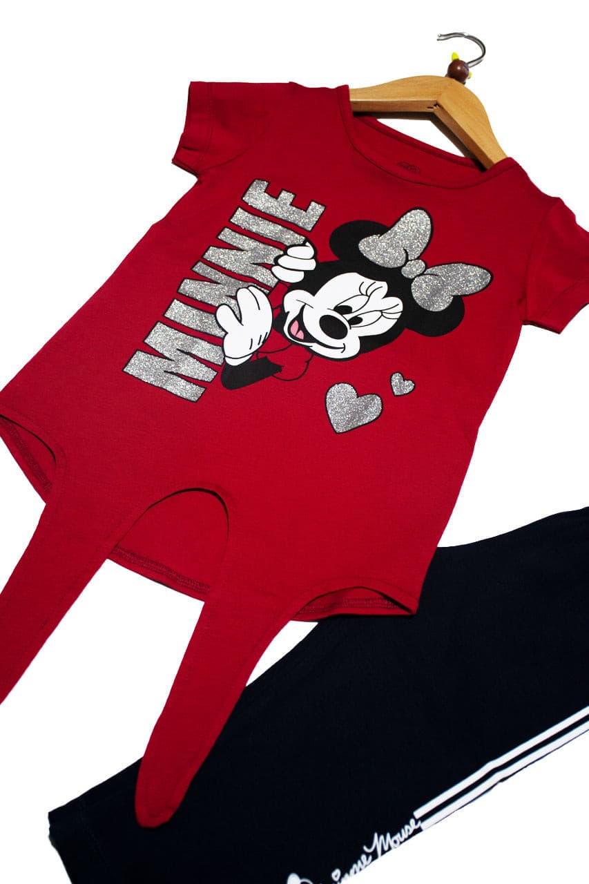 Summer girl's homewear with Minni mouse design