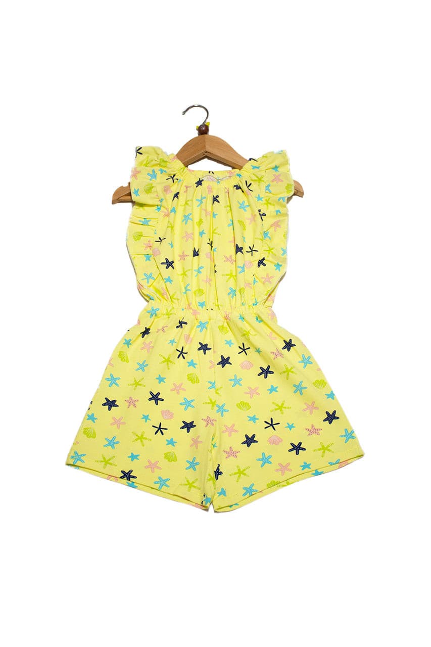 yellow Seashell jumpsuit - Cuddles Store