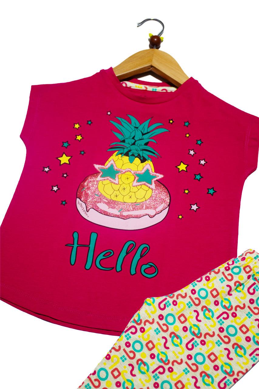 Happy pineapple girls set - Cuddles Store
