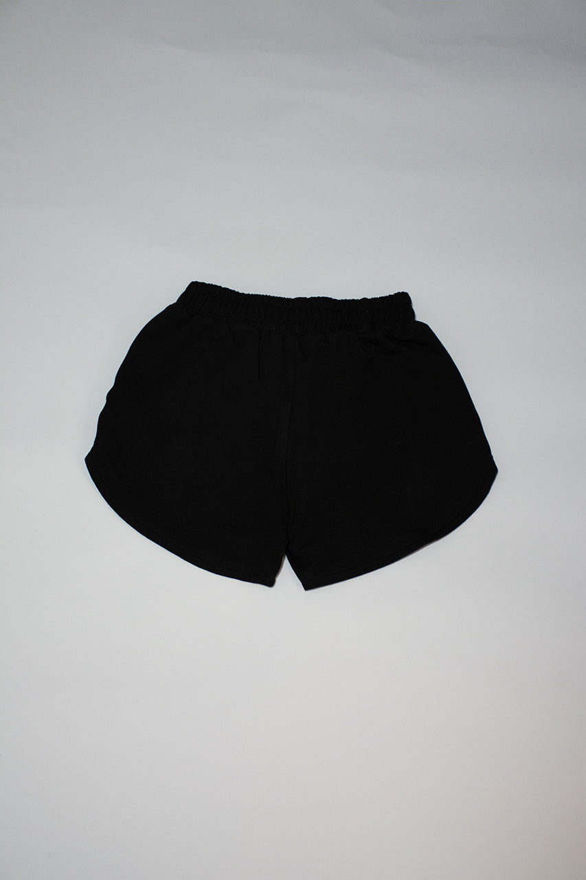 Girl's Mini Shorts with a Elasticated Waist and Palm printed