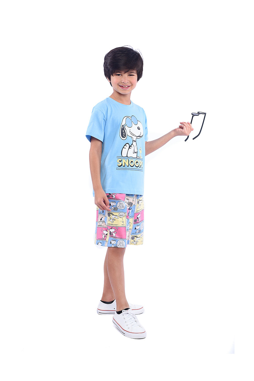 Snoopy Boy Activewear Set for Summer - side view