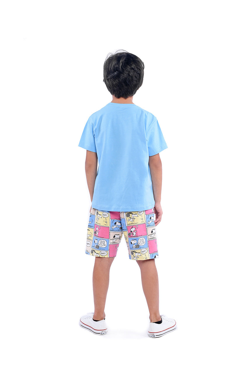 Snoopy Boy Activewear Set for Summer - back view