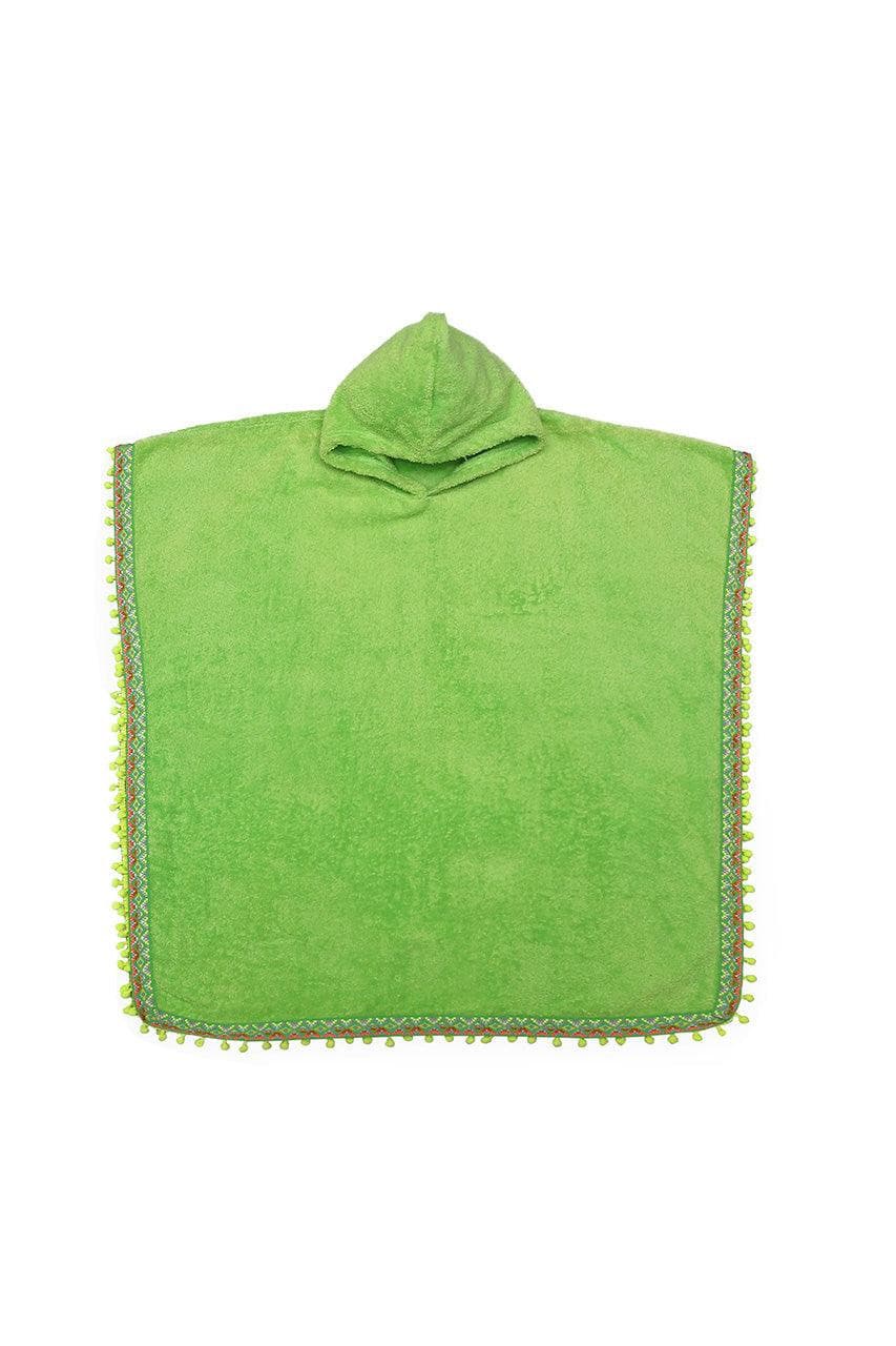 Green Towel poncho - Cuddles Store