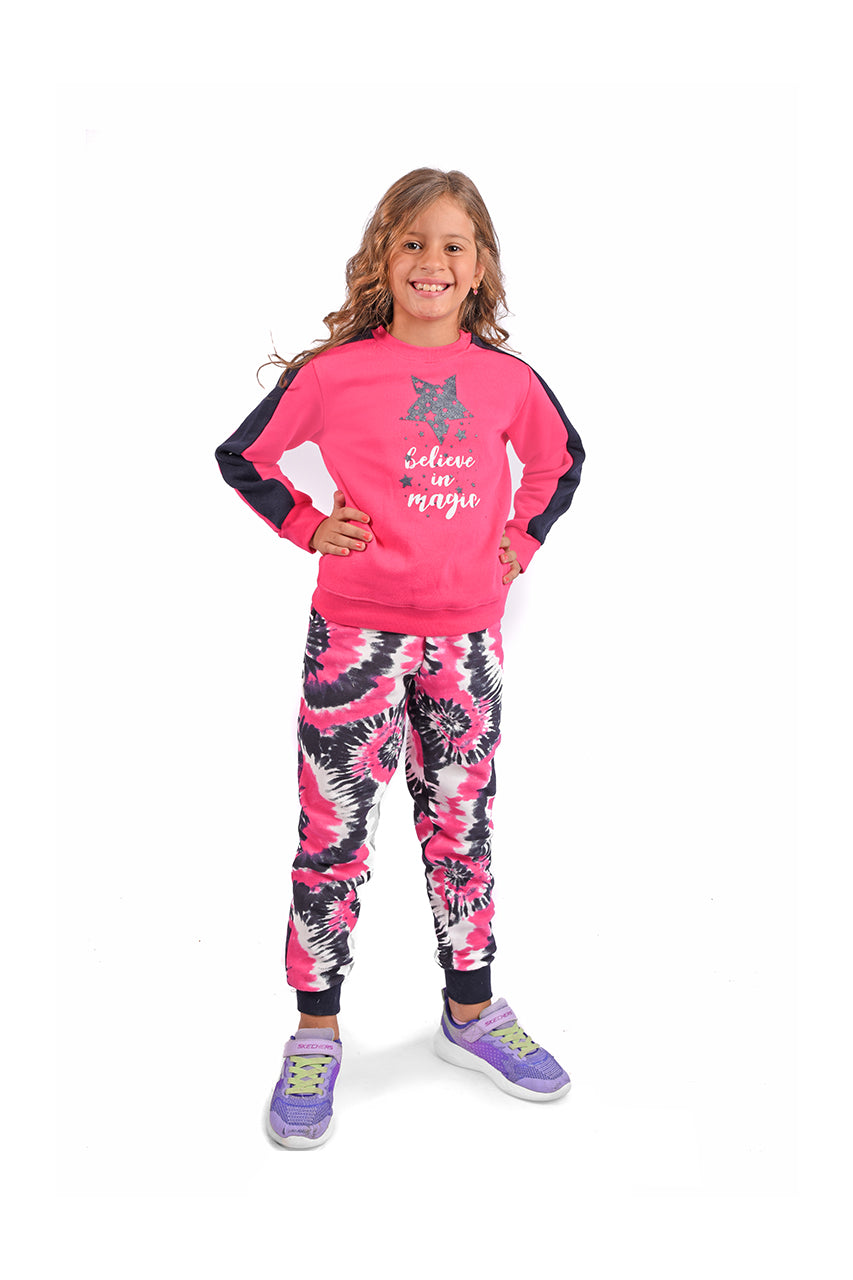 Milton girls's winter outfits pajamas Magic design