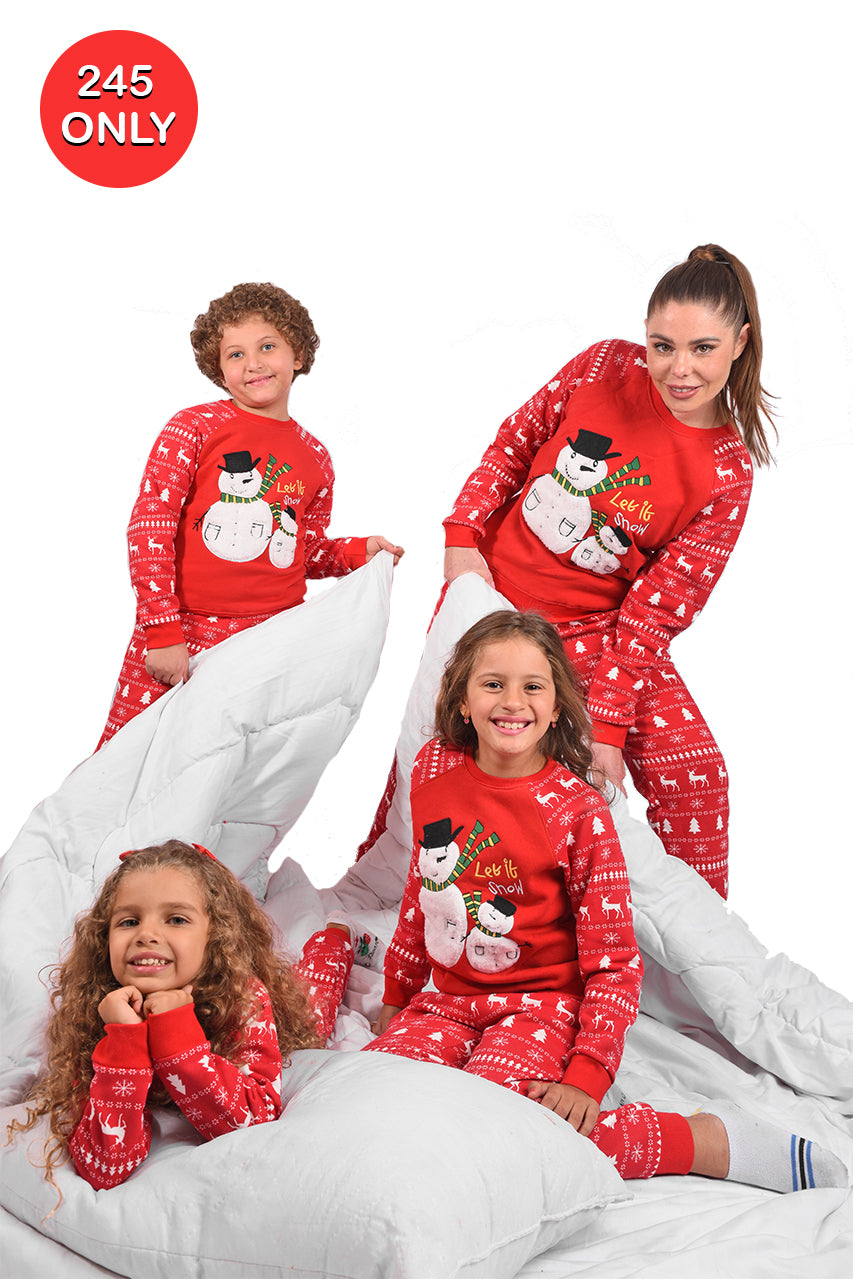 Matching Mommy Children's winter Pajamas ( let it snow ) - Cuddles Store