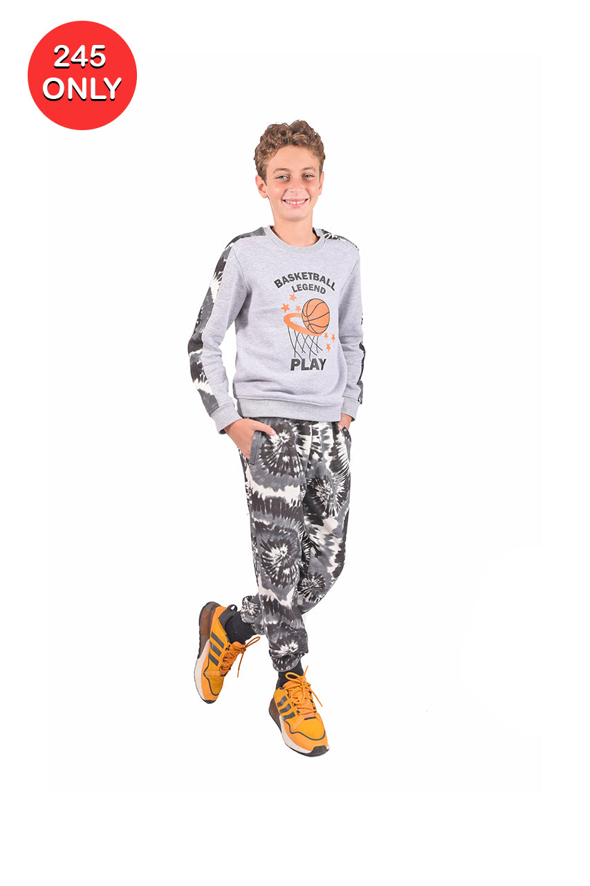Milton children's winter outfits with Basketball Legend design - Cuddles Store