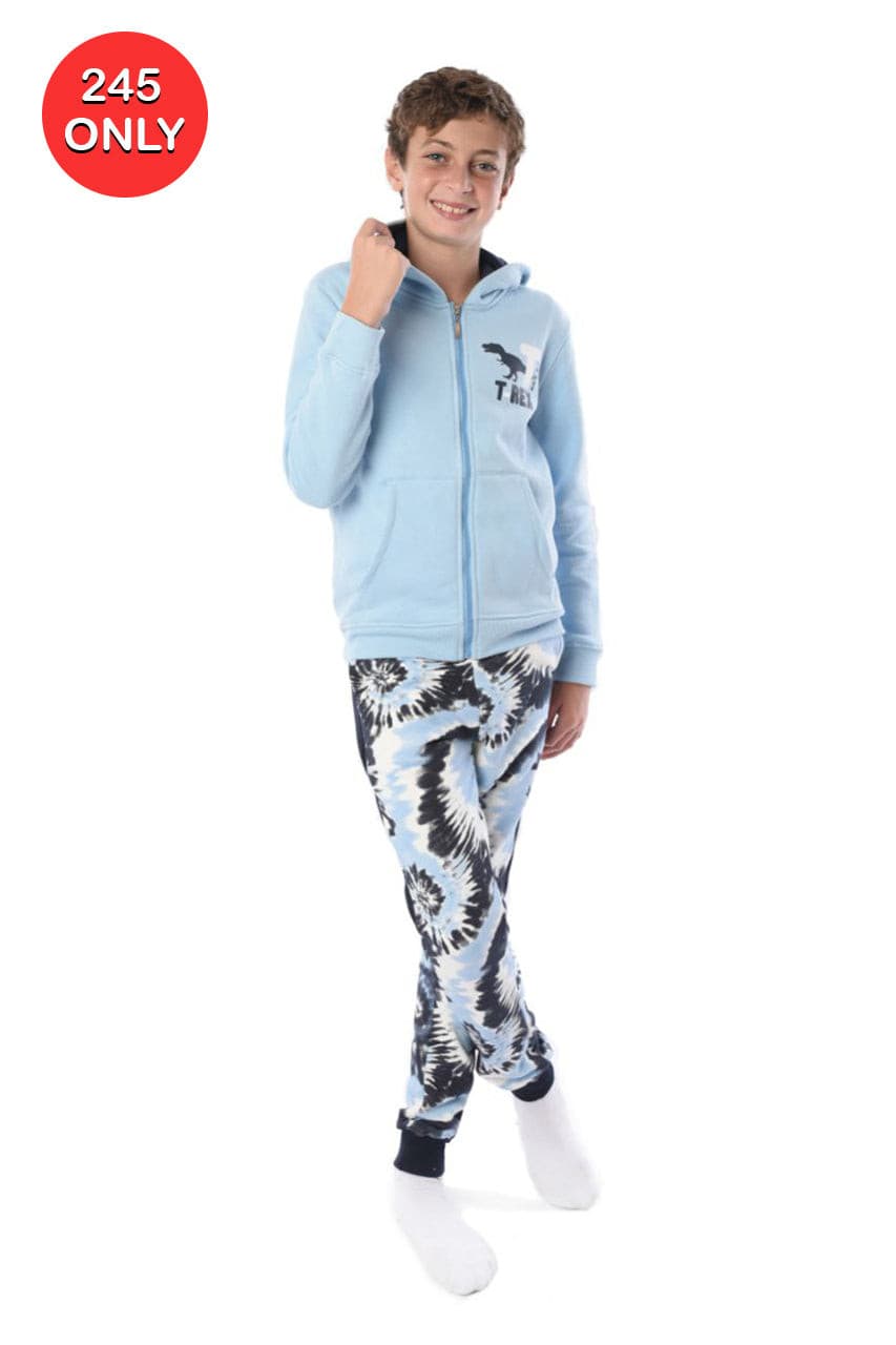 Milton children's winter pajamas with T-REX design - Cuddles Store